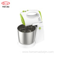 modern kitchen hand mixer with stainless steel bowl